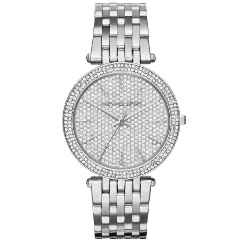 Michael Kors Darci Silver Pave Women's Watch MK3437 39mm