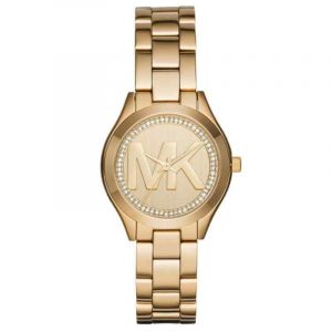 Michael Kors Mini Slim Runway 34mm Yellow Gold Watch MK3477