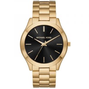 Michael Kors Men's Slim Runway Gold Watch MK3478 42mm