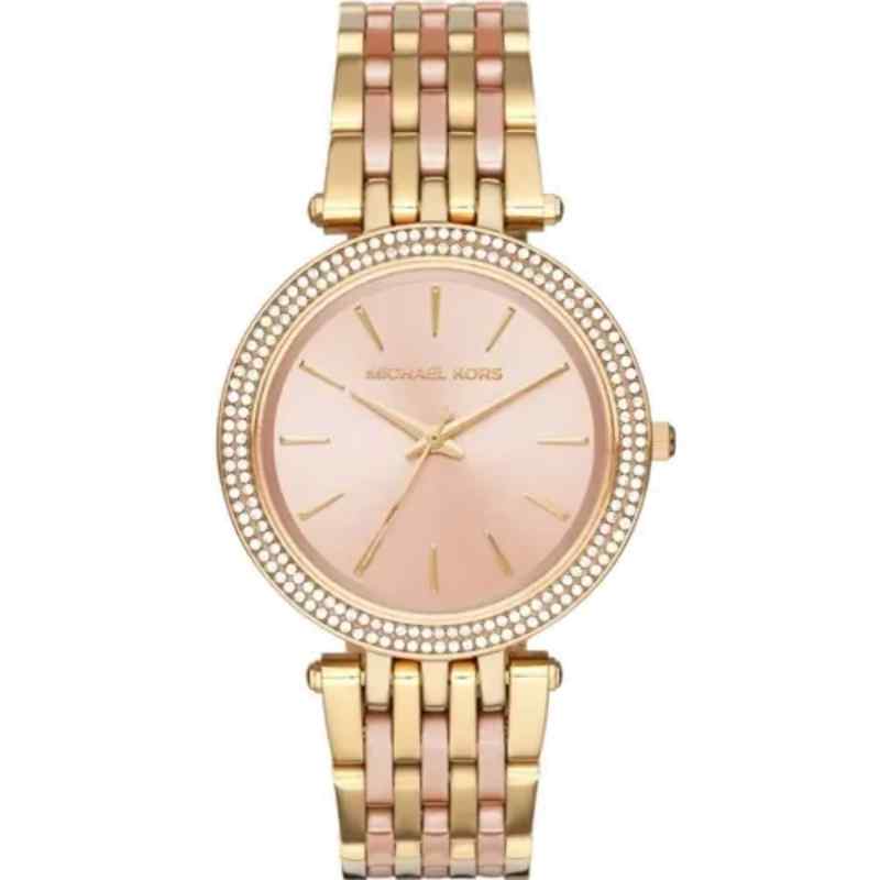 Michael Kors MK3507 Women's Rose Gold and Fuchsia Stainless Steel Watch