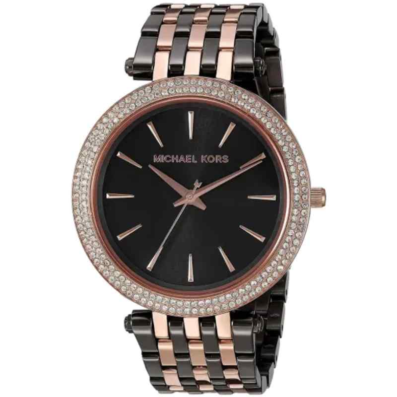 Michael Kors MK3584 Women's Grey & Rose Gold Stainless Steel Watch
