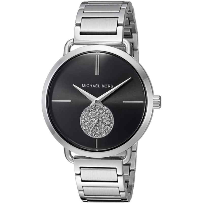Michael Kors Portia MK3638 Women's Black Dial Stainless Steel Dress Watch