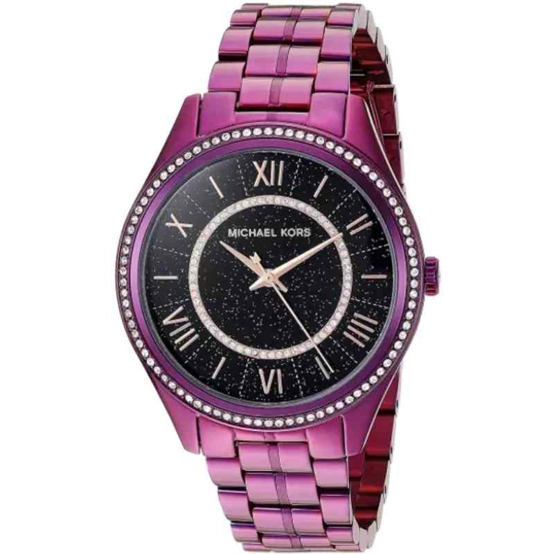 Michael Kors MK3724 Women's Purple & Black Stainless Steel Watch