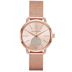 Michael Kors Portia Rose Gold Crystal Women's Watch MK3845 36mm