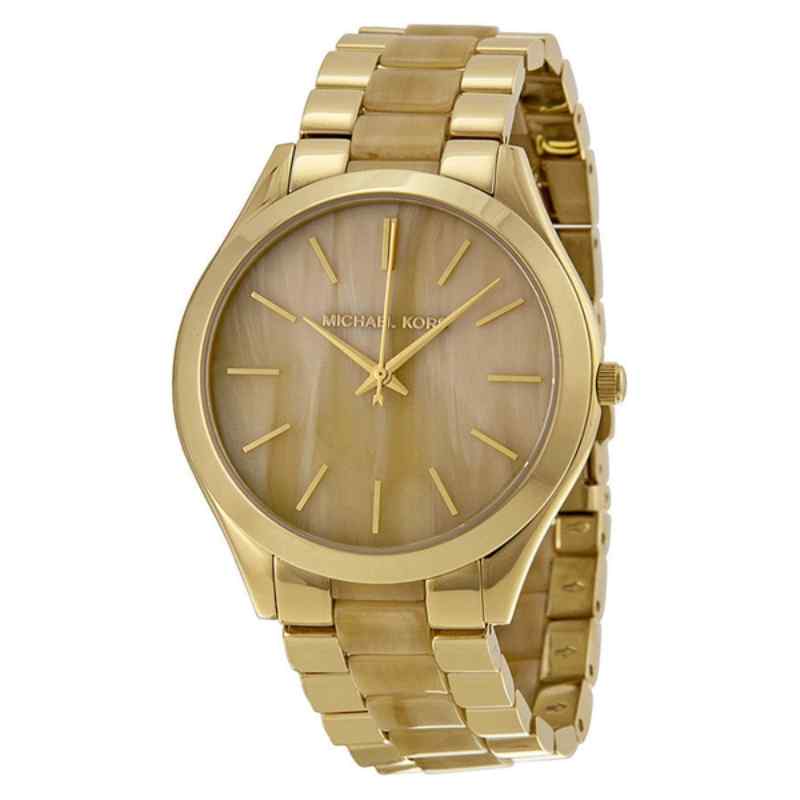 Michael Kors Slim Runway Two Tone Gold & Champagne Ladies Watch MK4285