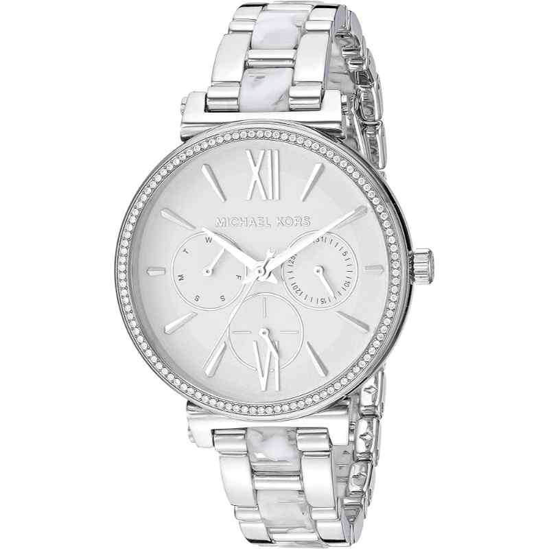 Michael Kors MK4345 Sofie Multiface Steel White Dial Ladies Quartz Watch