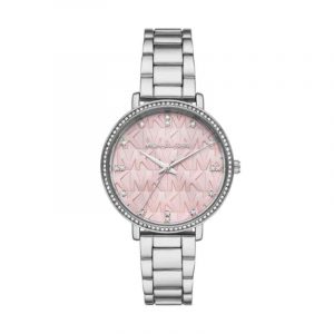 Michael Kors Women's MK4631 Analog Watch Pink Dial & Silver Stainless Steel Bracelet