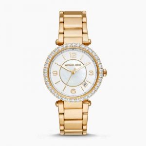 Michael Kors Parker Lux Gold Tone Stainless Steel Women's Watch MK4693