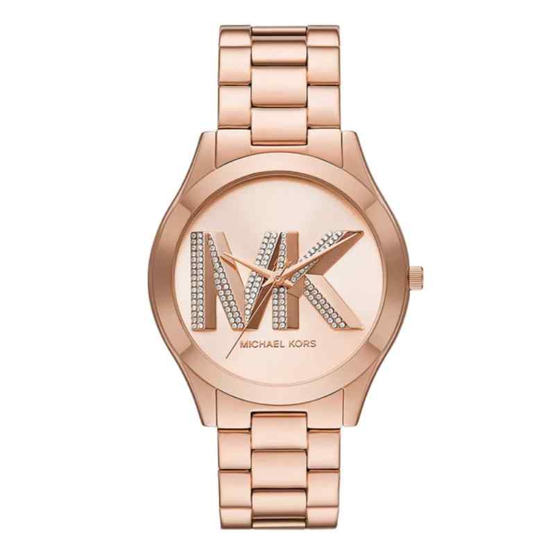 Michael Kors Slim Runway Rose Gold Tone Watch MK4733