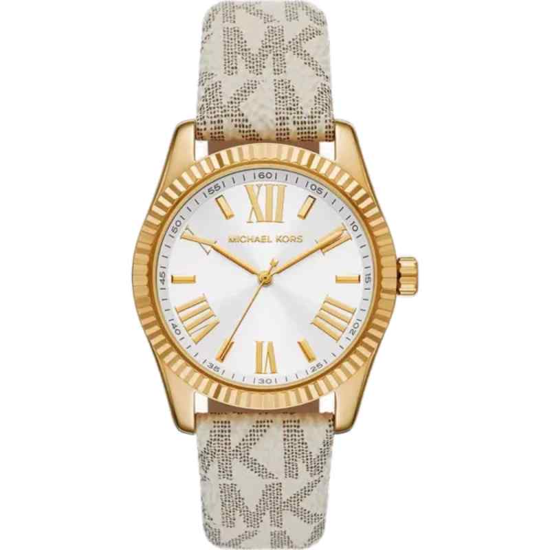 Michael Kors Lexington Women's White Leather Watch MK4746