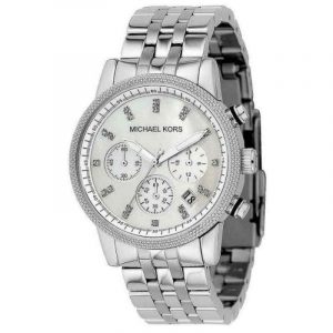 Michael Kors Jet Set Chronograph Mother of Pearl Dial Ladies' Watch MK5020