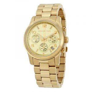 Michael Kors Runway Chronograph Gold Tone Unisex Watch MK5055