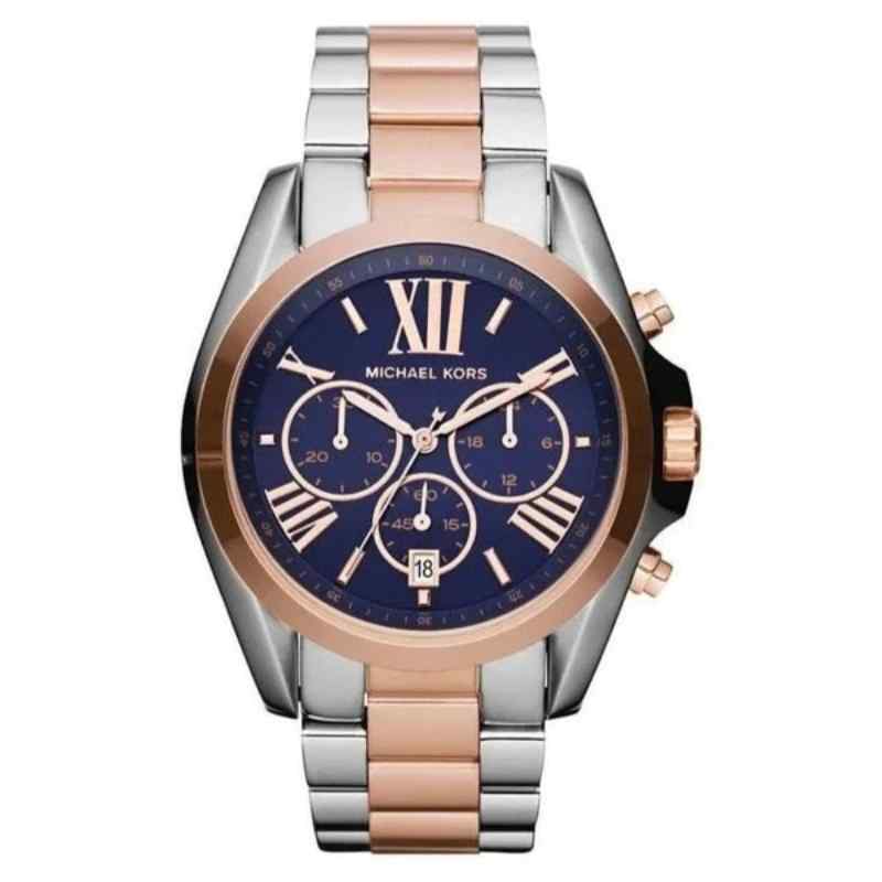 Michael Kors Bradshaw Chronograph Blue Stainless Steel Men's Watch 42mm MK5606