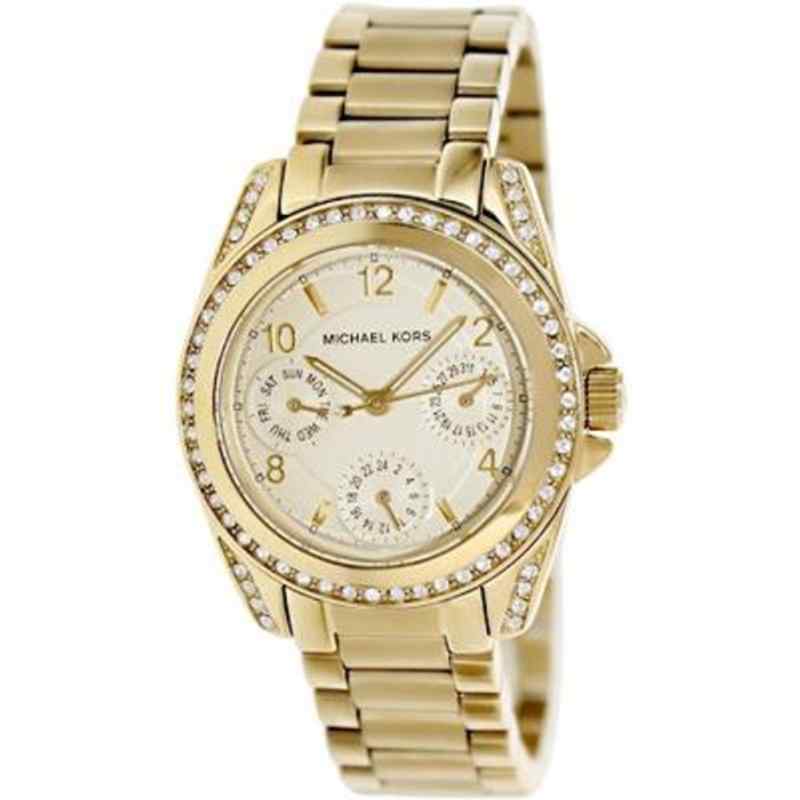 Michael Kors Blair Gold Tone Stainless Steel Women's Watch with Champagne Dial MK5639