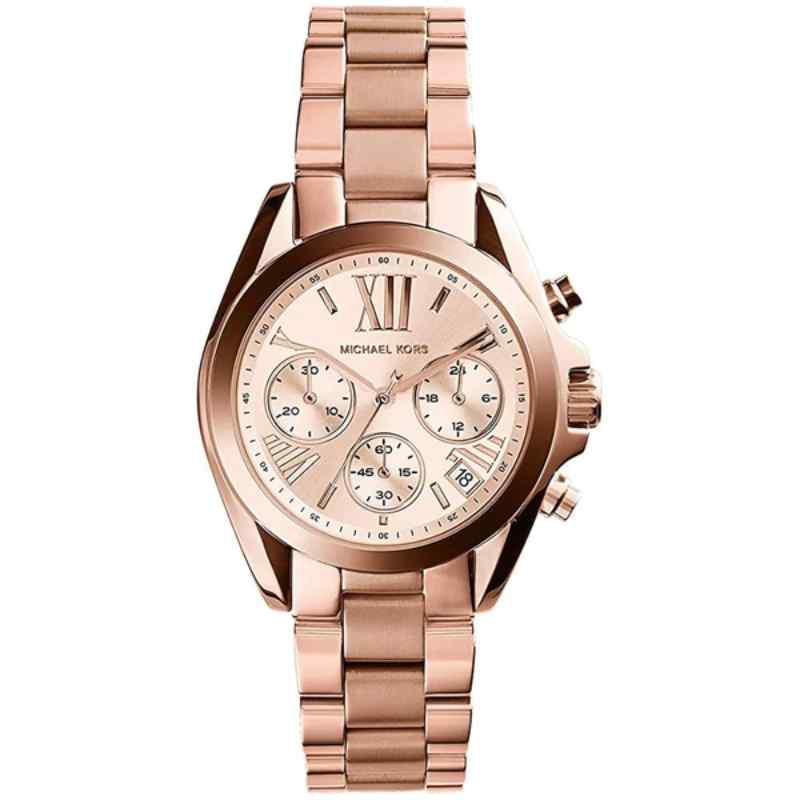 Michael Kors Bradshaw Chronograph Rose Gold Tone Women's Watch MK5799