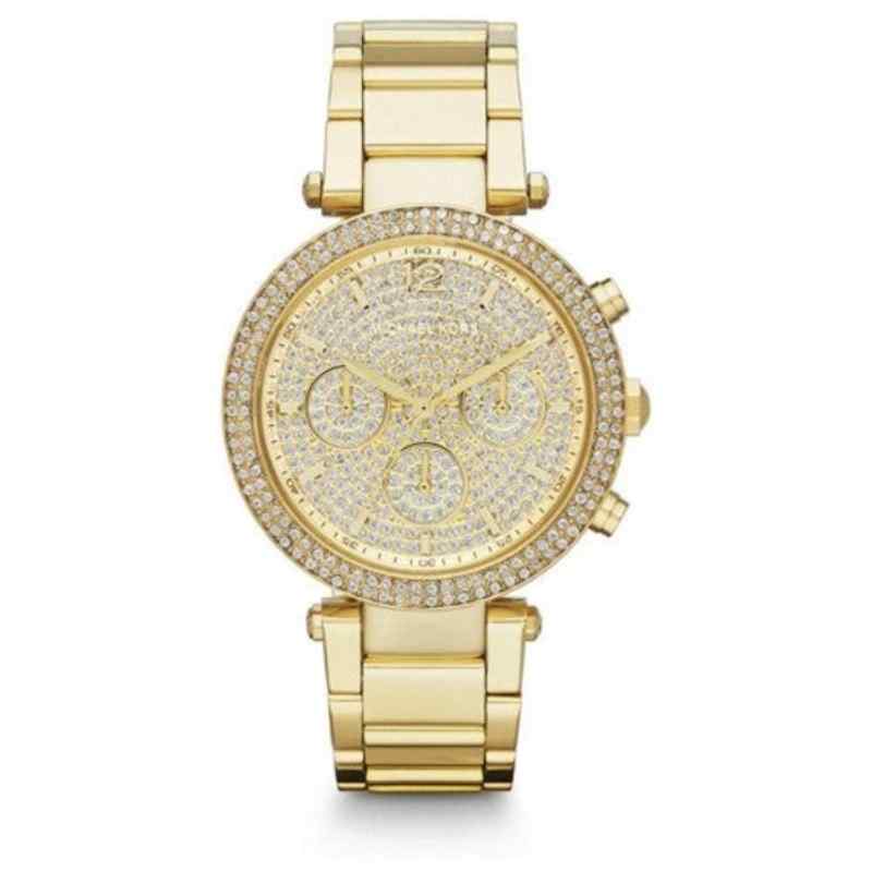 Michael Kors Parker Gold Tone Chronograph Watch MK5856