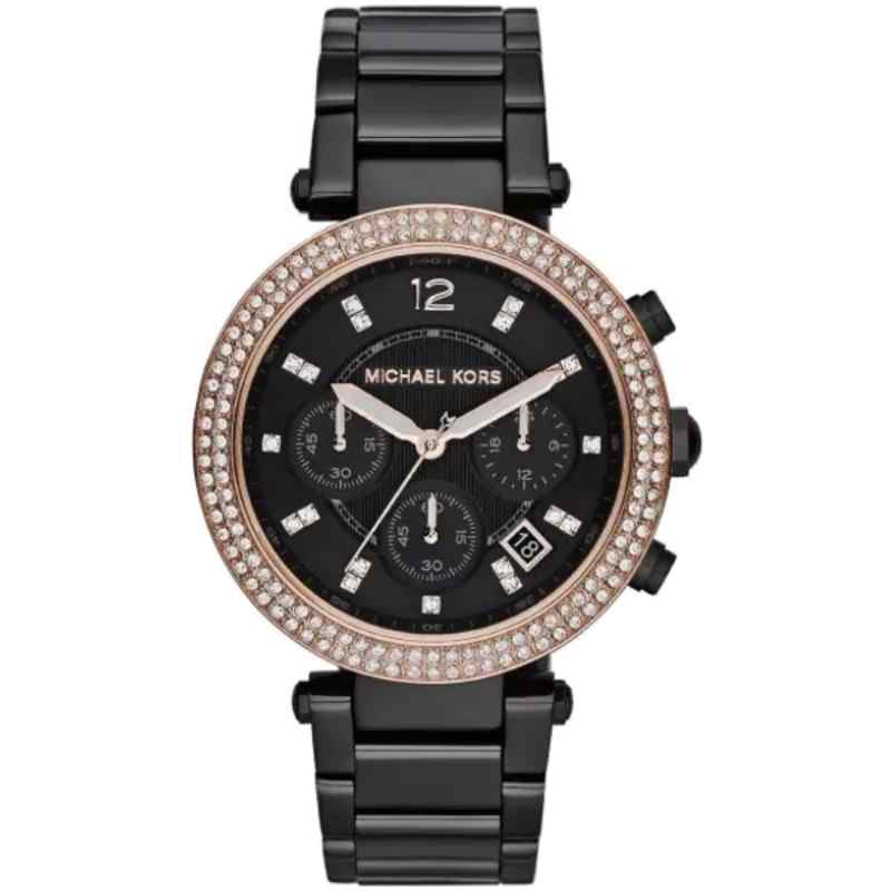 Michael Kors MK5885 Women's Runway Black Dial Stainless Steel Watch