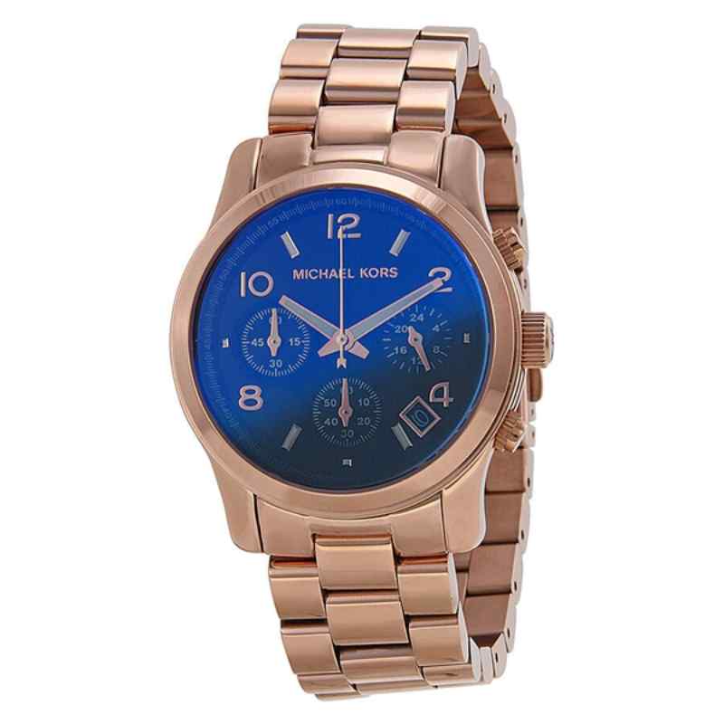 Michael Kors Runway Chronograph Rose Gold Tone & Iridescent Ladies' Watch MK5940