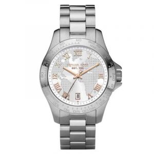 Michael Kors Layton Silver Pave Dial Ladies' Watch MK5958
