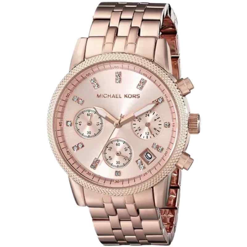 Michael Kors MK6077 Women's Rose Gold Stainless Steel Watch