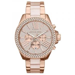 Michael Kors Wren Chronograph Rose Gold Tone Watch MK6096
