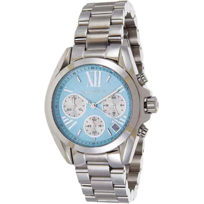 Michael Kors Bradshaw Chronograph Blue Dial Stainless Steel Women's Watch MK6098