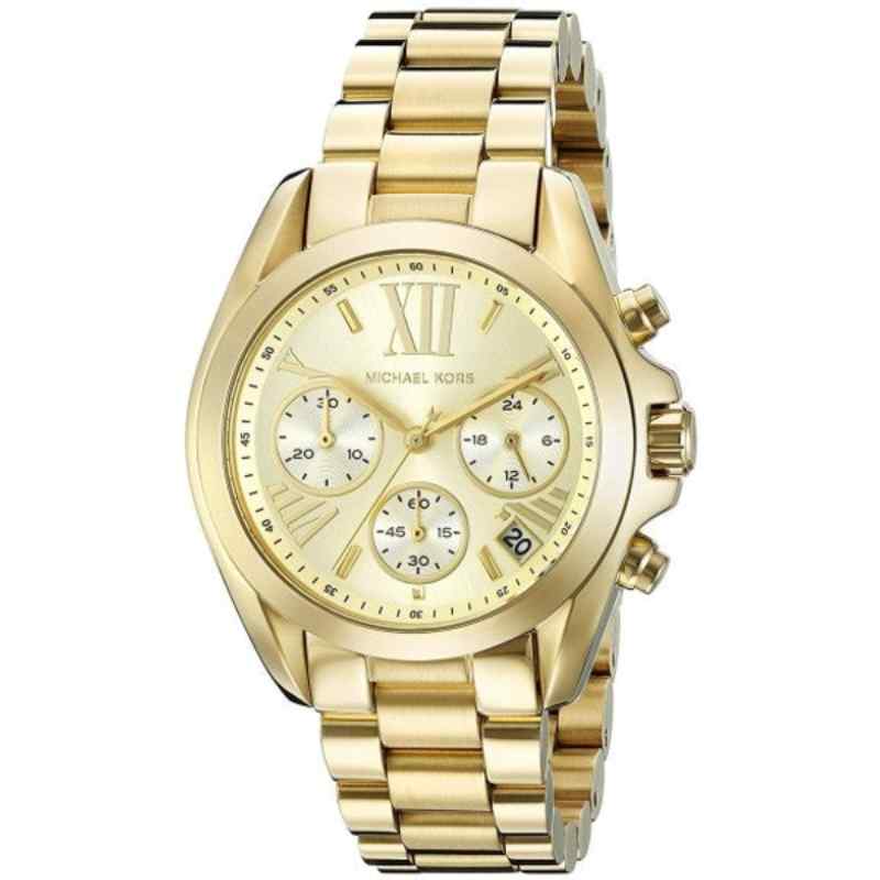 Michael Kors Mini Bradshaw Gold Tone Chronograph Watch MK6267