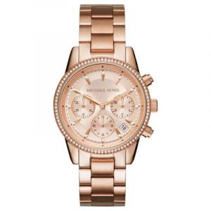 Michael Kors Ritz Rose Gold Chronograph Watch MK6357