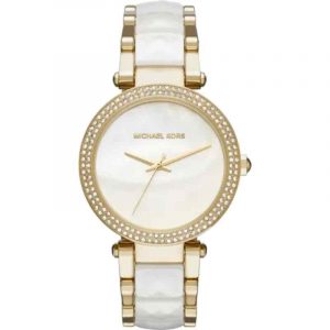 Michael Kors Parker Two Tone Watch with Mother of Pearl Dial MK6400