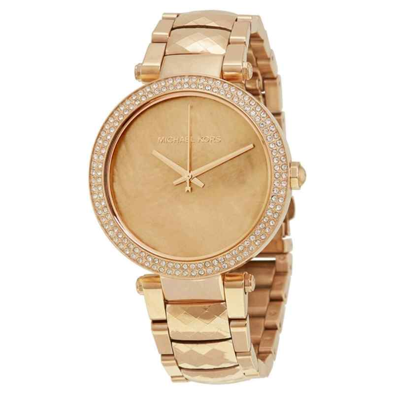Michael Kors Parker Rose Gold Tone Watch with Mother of Pearl Dial MK6426