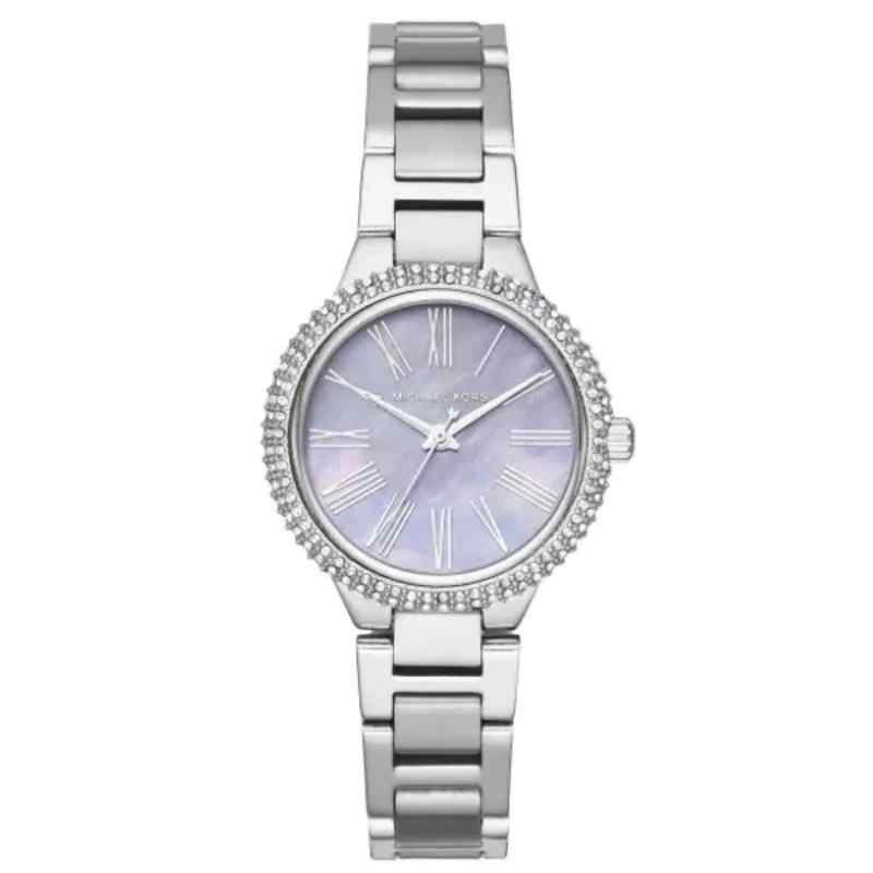 Michael Kors MK6562 Women's Silver & Purple Stainless Steel Watch 33mm