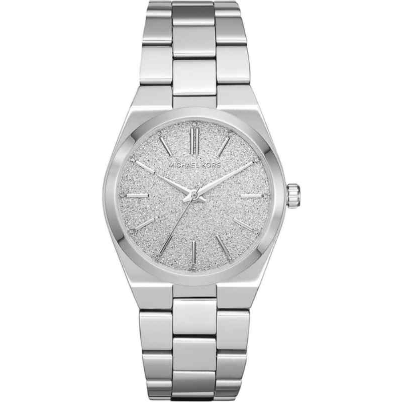 Michael Kors Channing Silver Glitter Dial Ladies Watch MK6626