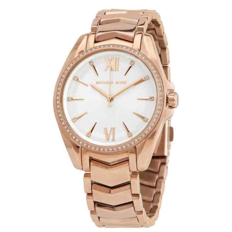 Michael Kors Whitney Sparkling Crystal Rose Gold Tone Watch MK6694