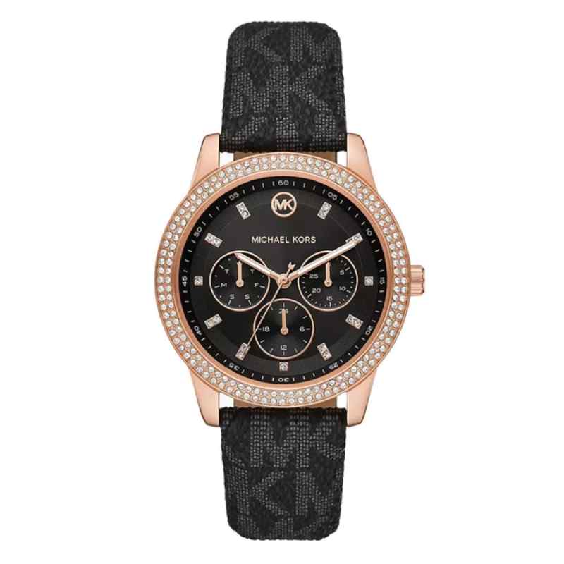 Michael Kors Tibby MK6968 Women's Rose Gold & Black Chronograph Watch