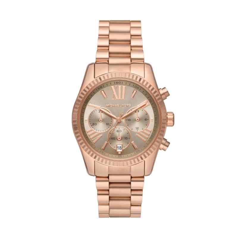 Michael Kors Lexington Chronograph Rose Gold Tone Stainless Steel Women's Watch MK7217