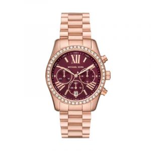 Michael Kors Lexington Pave Rose Gold Tone Women's Watch MK7275