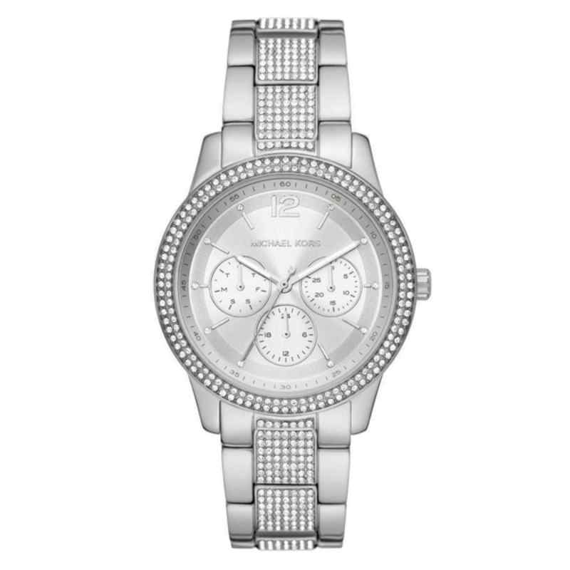 Michael Kors Women's Tibby Silver Tone Chronograph Watch MK7294