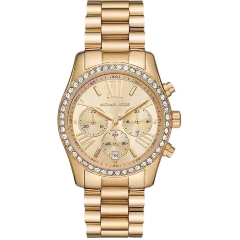 Michael Kors Lexington Gold Tone Chronograph Women's Watch MK7377