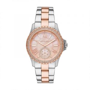 Michael Kors Everest Women's Two Tone Stainless Steel Watch with Mother of Pearl Dial MK7402
