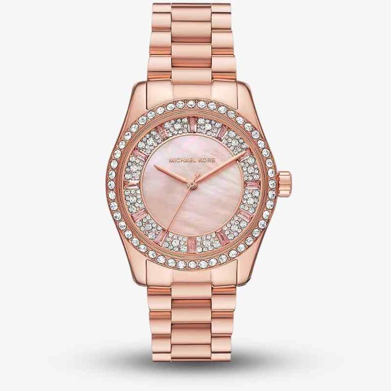 Michael Kors Lexington Rose Gold Tone Stainless Steel Women's Watch 38mm