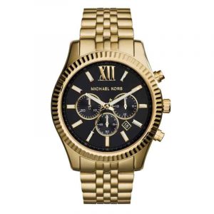 Michael Kors Lexington Chronograph Gold Tone Men's Watch MK8286