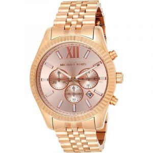 Michael Kors Lexington Chronograph Rose Gold Tone Men's Watch MK8319