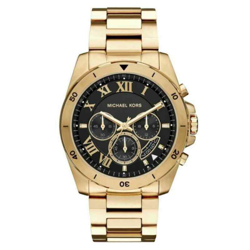 Michael Kors Men's Brecken Chronograph Gold Tone Watch MK8481