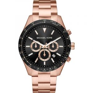 Michael Kors Layton Large Rose Gold Chronograph Watch MK8824 Unisex