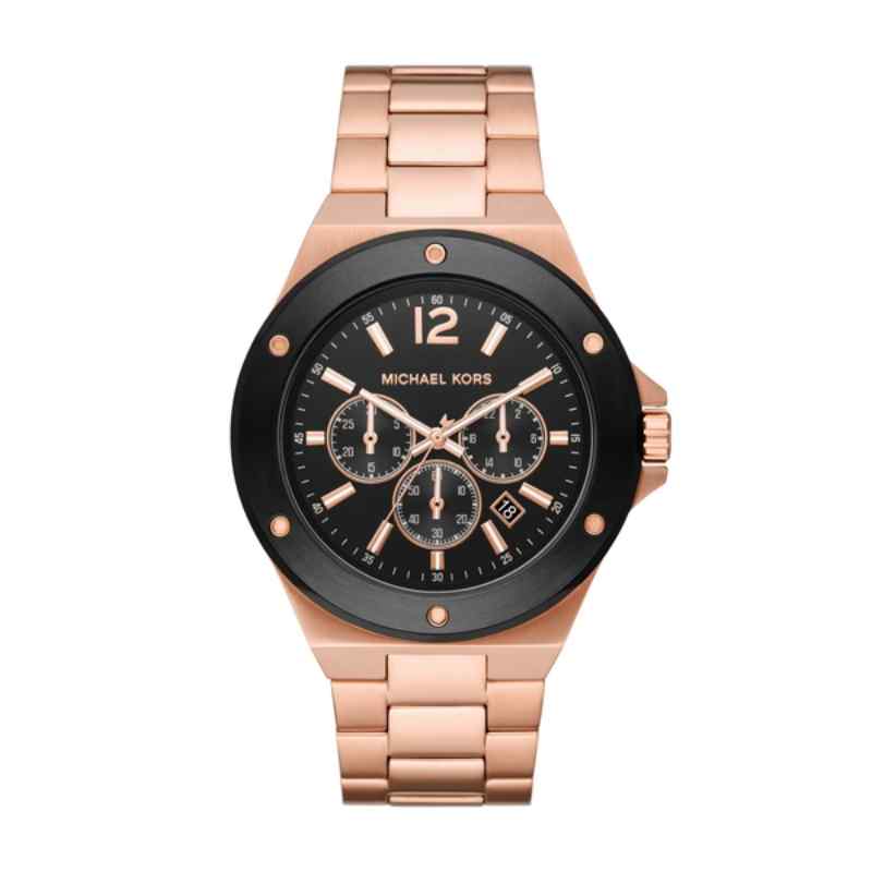 Michael Kors Lennox Chronograph Rose Gold Tone Stainless Steel Men's Watch MK8940
