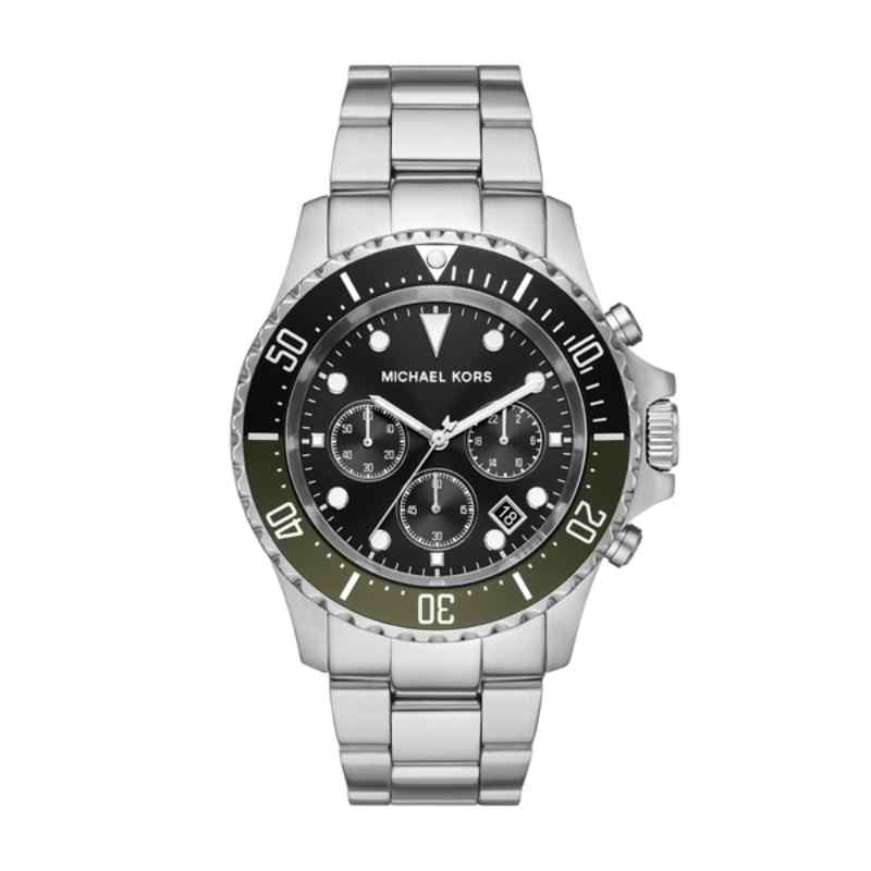 Michael Kors Everest Chronograph Men's Watch Silver/Black MK8976