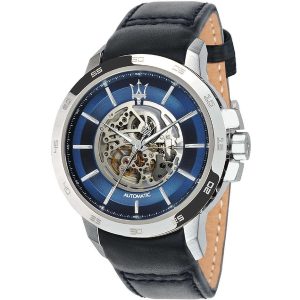 Maserati Ingegno Automatic Blue Open Heart Dial Men's Watch (45mm)