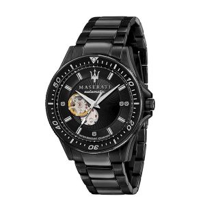 Maserati Sfida Diamonds Automatic Men's Watch (R8823140005) - Black