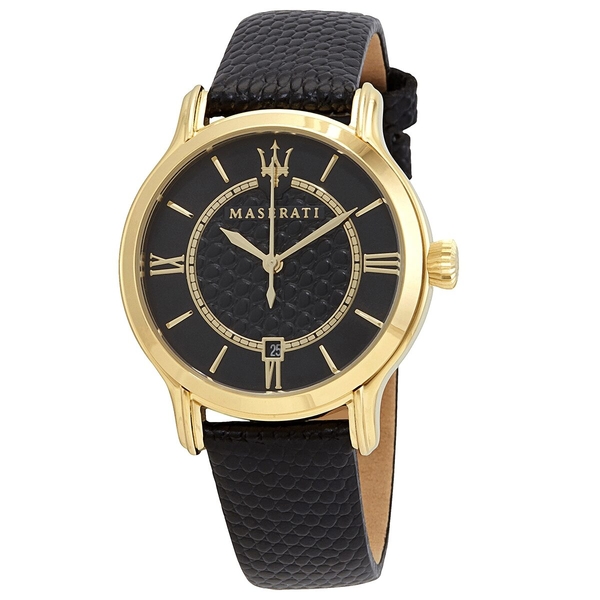 Maserati Epoca Women's Black Dial Gold-Tone Watch (R8851118501)