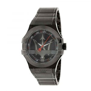 Maserati Potenza R8853108003 Black Dial Black Strap Men's Watch
